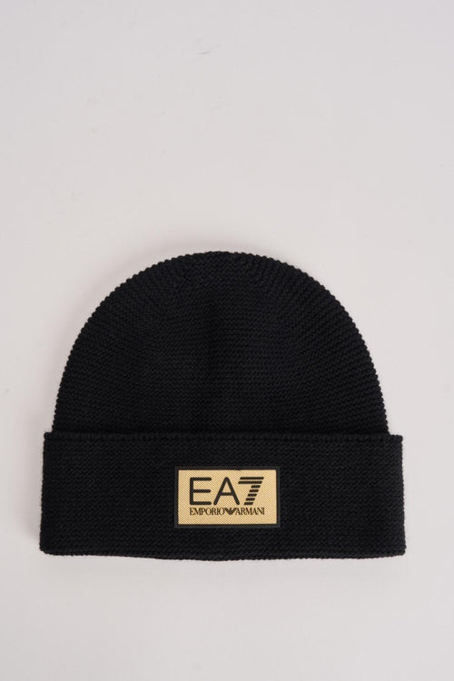 Cappellino uomo in lana nero