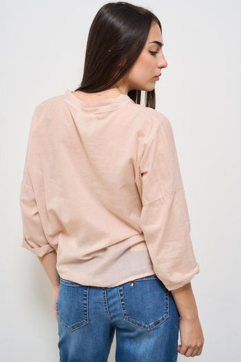Camicia donna rosa - 5