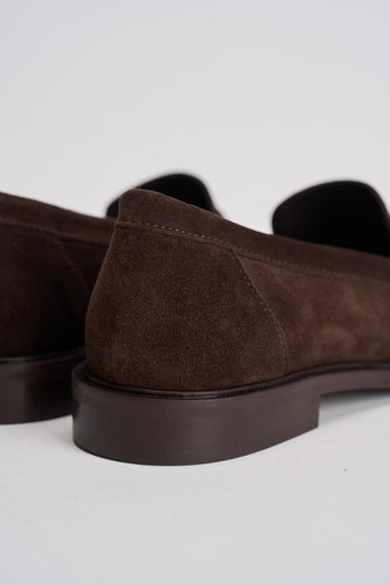 Mocassino donna in suede marrone - 5