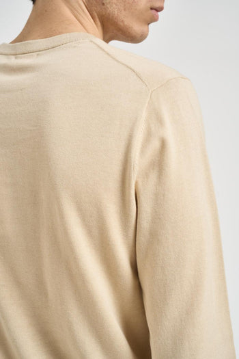 Maglia uomo girocollo beige - 5