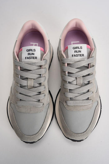Sneakers donna in suede grigia - 6