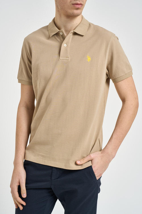 Polo uomo beige