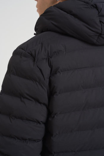 Piumino uomo con cappuccio nero - 7