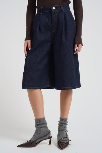 Bermuda donna Fresia-2 denim - 4