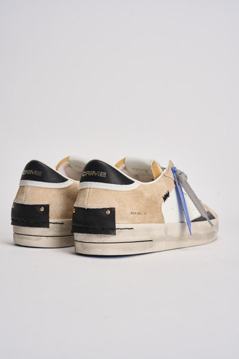 Sneakers uomo beige e nere - 6