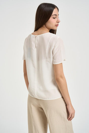 Blusa donna panna - 3