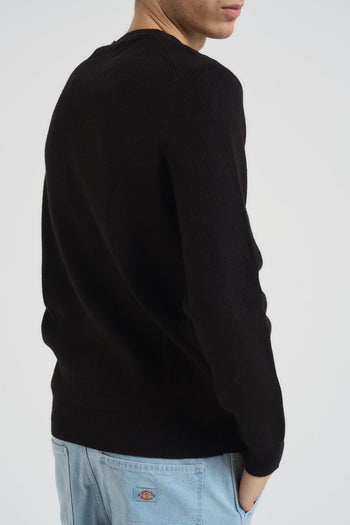 Maglia uomo girocollo nera - 3