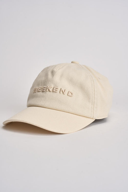 Cappello donna con ricamo beige - 2