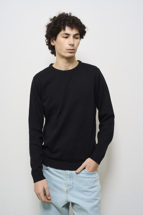Maglia uomo girocollo blu