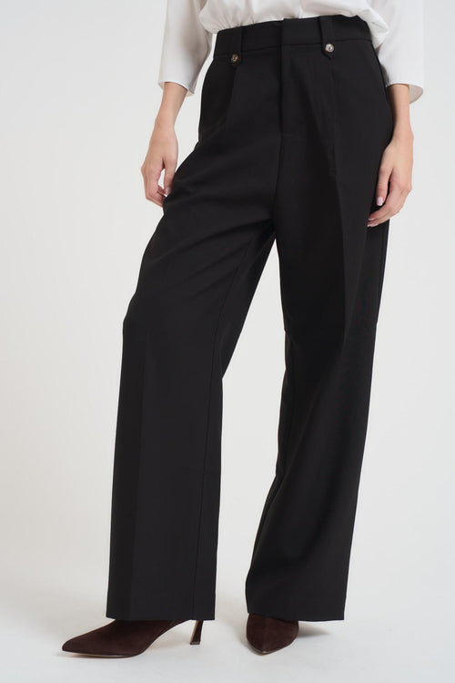 Pantalone donna a palazzo nero