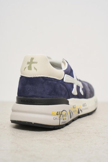 Mick blue vintage men's sneakers. - 6