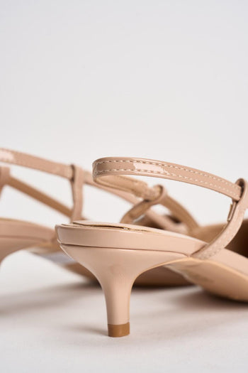 Slingback donna in vernice rosa cipria - 7