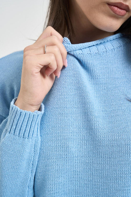 Maglia donna celeste - 2