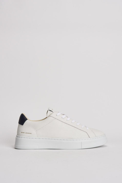 Sneakers uomo in pelle bianche