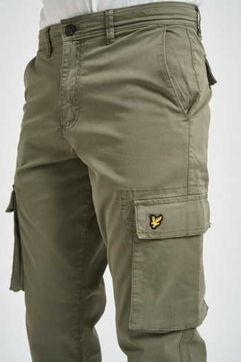 Pantalone uomo dritto verde militare - 4