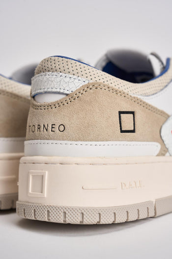 Sneakers uomo Torneo bianca e blu - 8