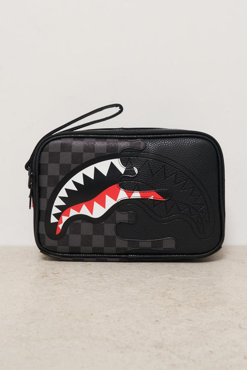 Pochette uomo Toiletry Unfinished Shark nera