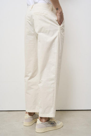Men's trousers with pleats cream - 4