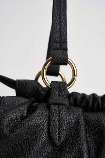 Borsa donna con coulisse nera - 6