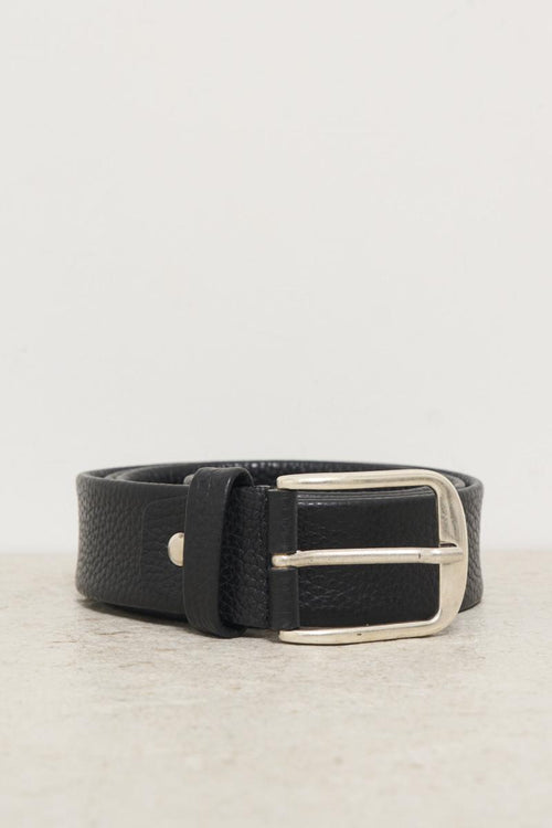 Cintura uomo in vera pelle nera