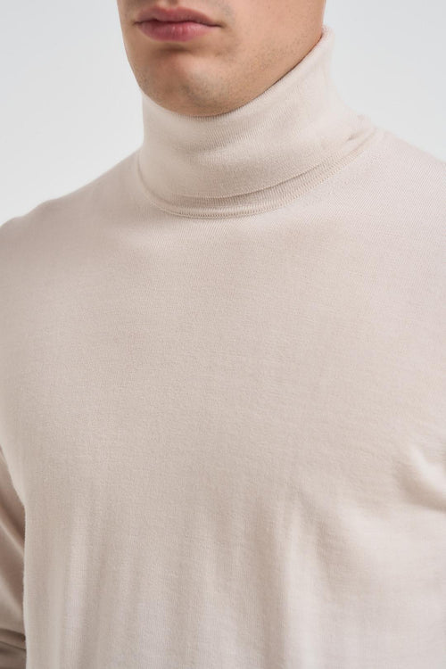 Maglia uomo collo alto stucco - 2