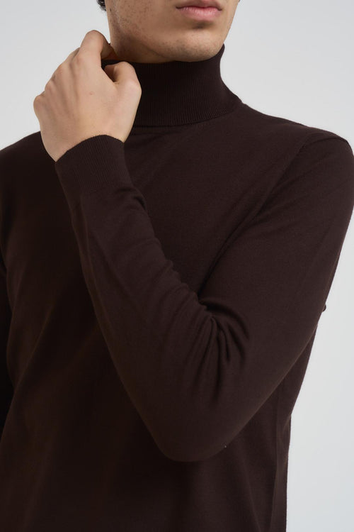 Maglia uomo collo alto moro - 2