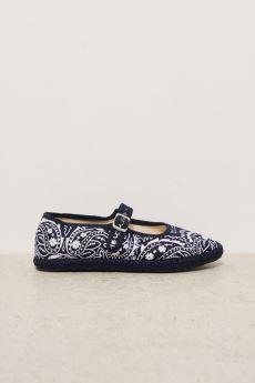 Ballerine donna fantasia bandana blu - 3