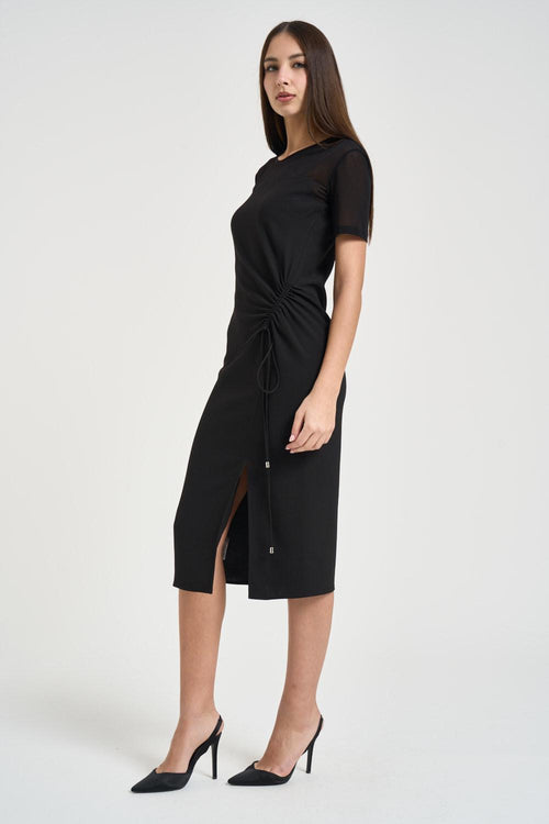 Abito donna midi nero - 2