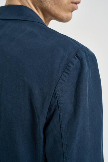 Giacca uomo in cotone blu - 6