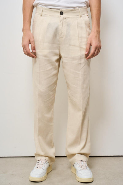 Pantalone uomo baggy beige