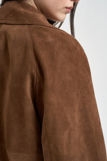 Trench donna Sospiro in suede cuoio - 6