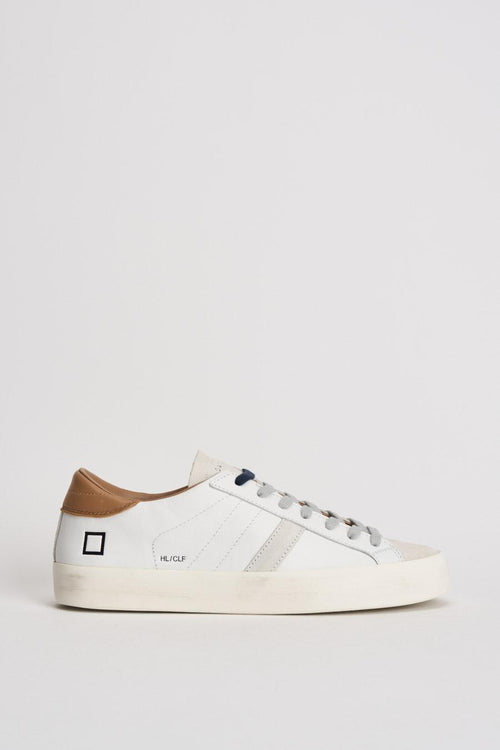 Sneakers uomo Hill Low bianca e cammello