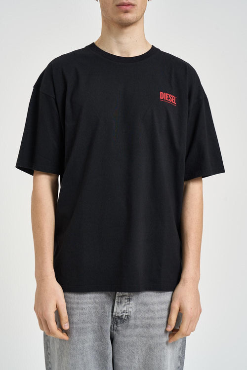 T-shirt uomo girocollo nera