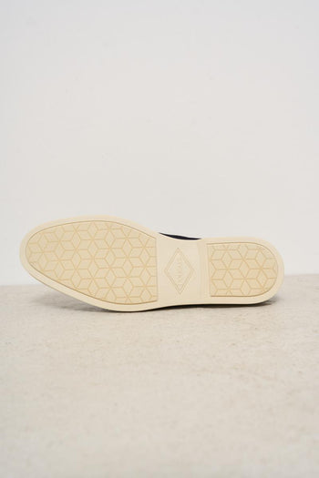Men's blue suede moccasin - 8