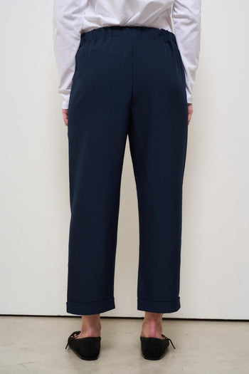 Pantalone donna carrot fit blu - 3