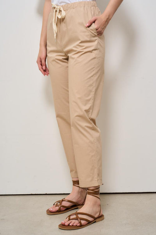 Pantalone donna beige slim fit - 2