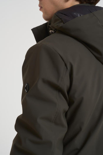 Giubbotto uomo con cappuccio verde militare - 6