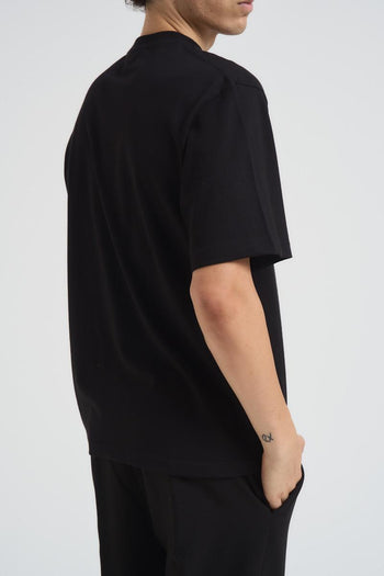 T-shirt uomo girocollo nera - 4