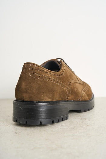Men's brown suede lace-up - 6