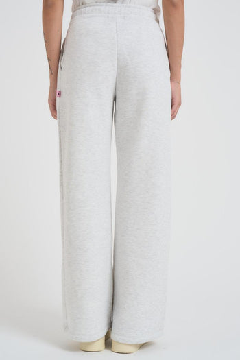 Pantalone donna a palazzo Demiz grigio chiaro - 4
