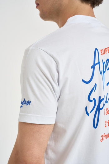 T-shirt uomo con ricamo bianca - 6