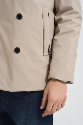 Giubbotto uomo doppiopetto beige - 4