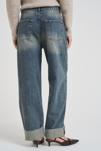 Jeans donna gamba dritta in denim - 4