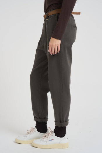 Pantalone donna regular grigio - 3