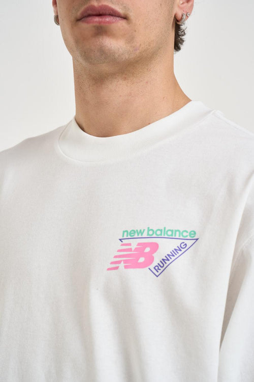 T-shirt uomo girocollo bianca con stampa - 2