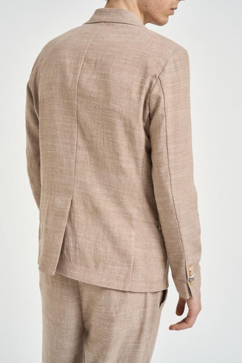Giacca uomo monopetto beige - 5