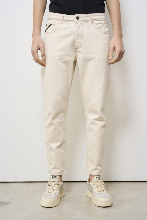 Jeans uomo Yellowstone in denim avorio