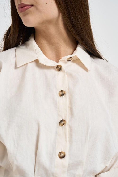 Camicia donna cropped burro - 2