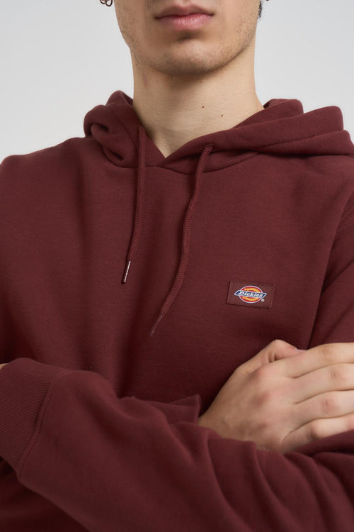 Felpa uomo con cappuccio bordeaux - 2