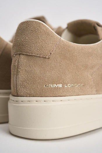 Sneakers uomo in suede beige - 7